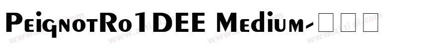 PeignotRo1DEE Medium字体转换